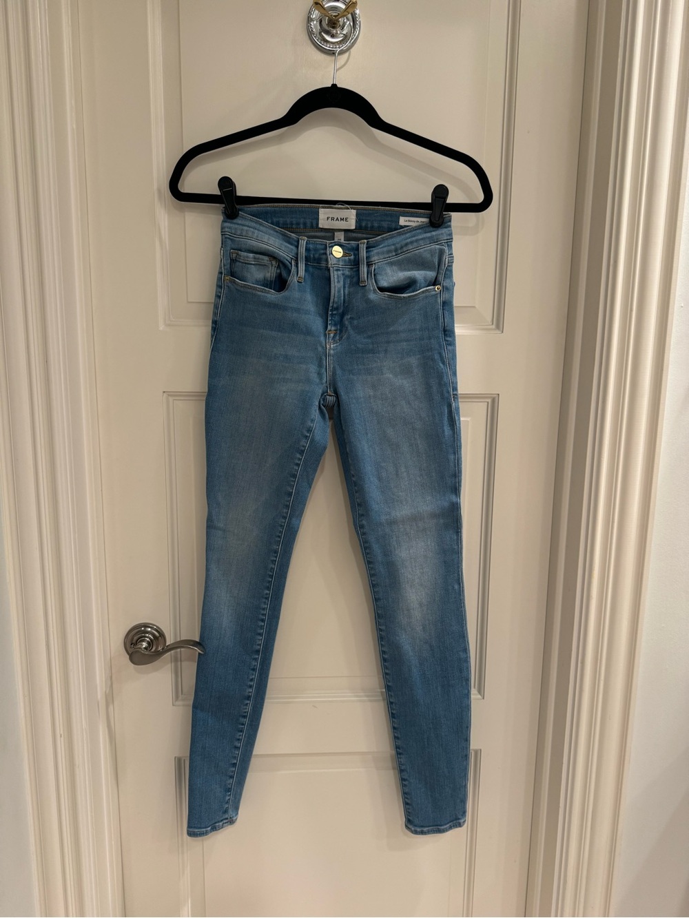 Frame Le High Skinny faded high-rise skinny jeans - Picture 2 of 6